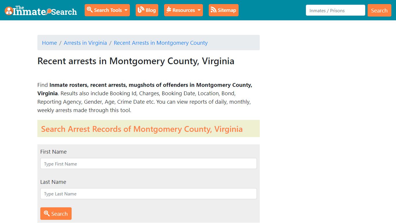 Recent arrests in Montgomery County, Virginia | Mugshots, Rosters ...