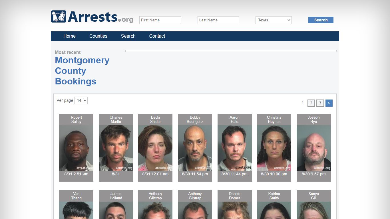 Montgomery County Arrests and Inmate Search